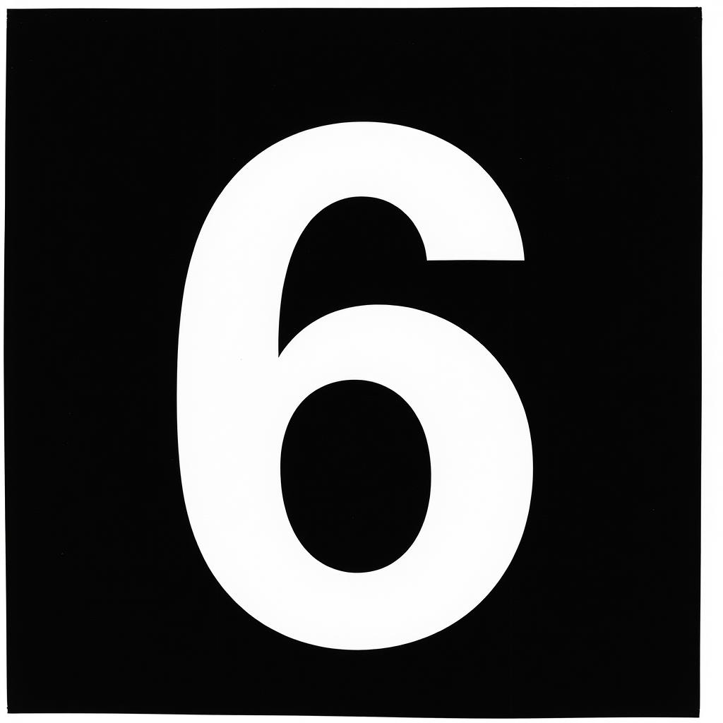 Number 6 (2025 Cover)